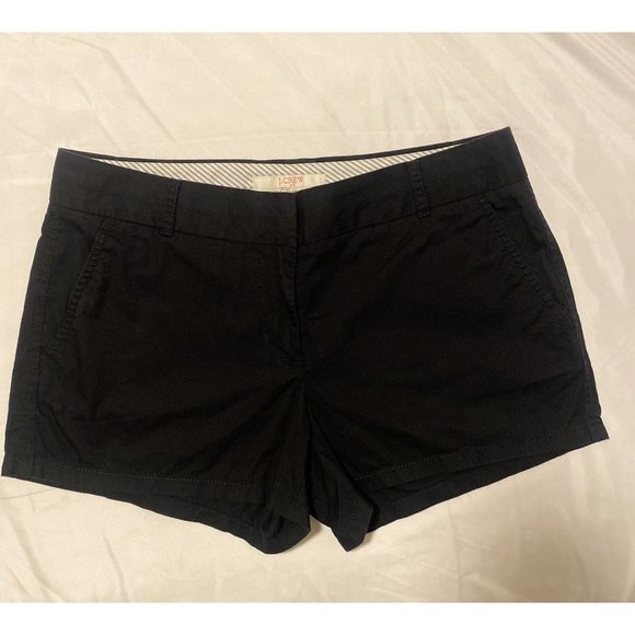 J.Crew- Black Chino Shorts Size 6 - Picture 2 of 9
